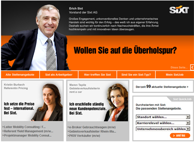 Sixt Jobportal